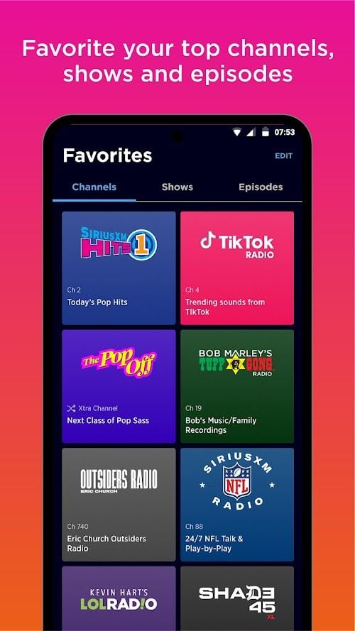 SiriusXM: Music, Sports & News screenshot