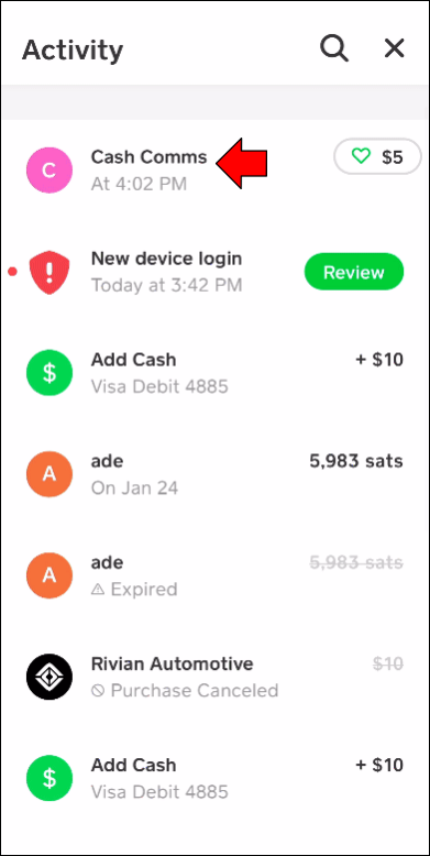 Cash App screenshot