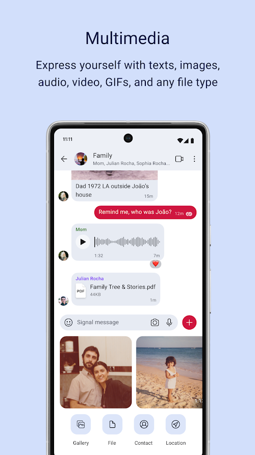 Signal screenshot