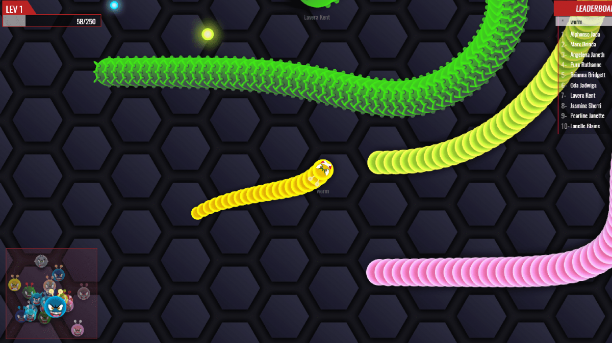 Snake.io screenshot
