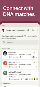 Ancestry screenshot