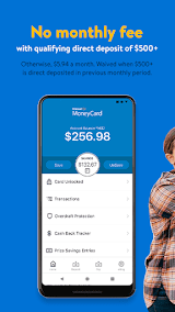 Walmart MoneyCard screenshot