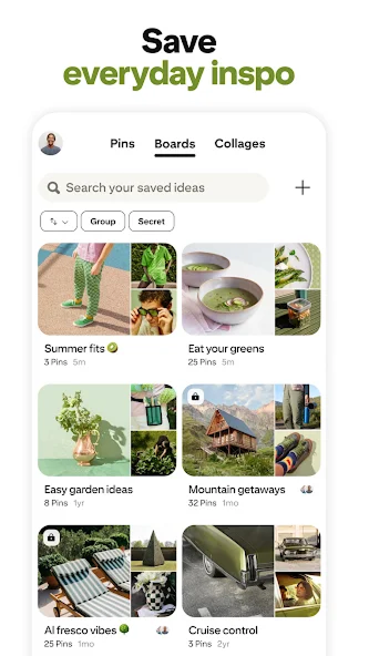 Pinterest screenshot