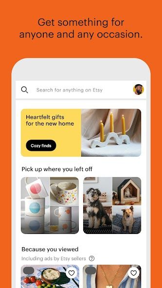 Etsy: A Special Marketplace screenshot