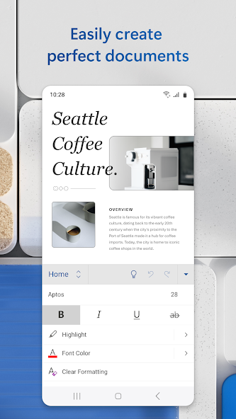 Microsoft Word: Edit Documents screenshot