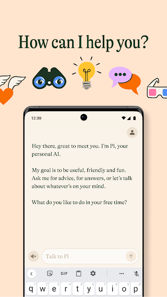 Pi, Your Personal AI Assistant screenshot