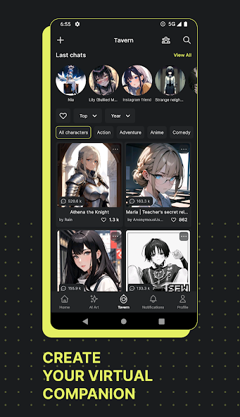 Moescape - AI Character Chat screenshot